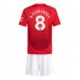 Maillot de foot Manchester United Bruno Fernandes #8 Domicile vêtements enfant 2024-25 Manches Courtes (+ pantalon court)